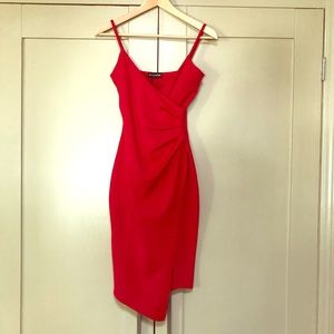 Pretty Little Thing red dress